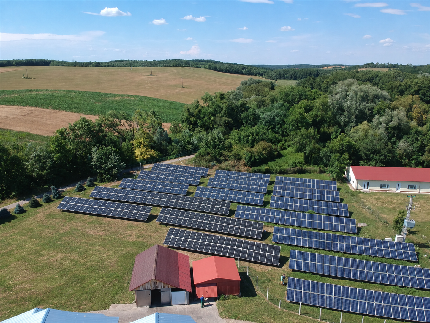 200 kWp teljesítményű napelemes rendszer Zalaszentivánon